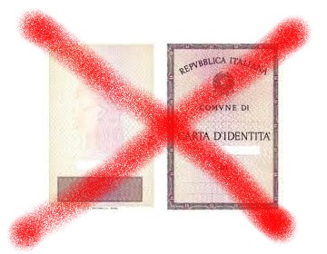 CId non valida Carta identità non valida