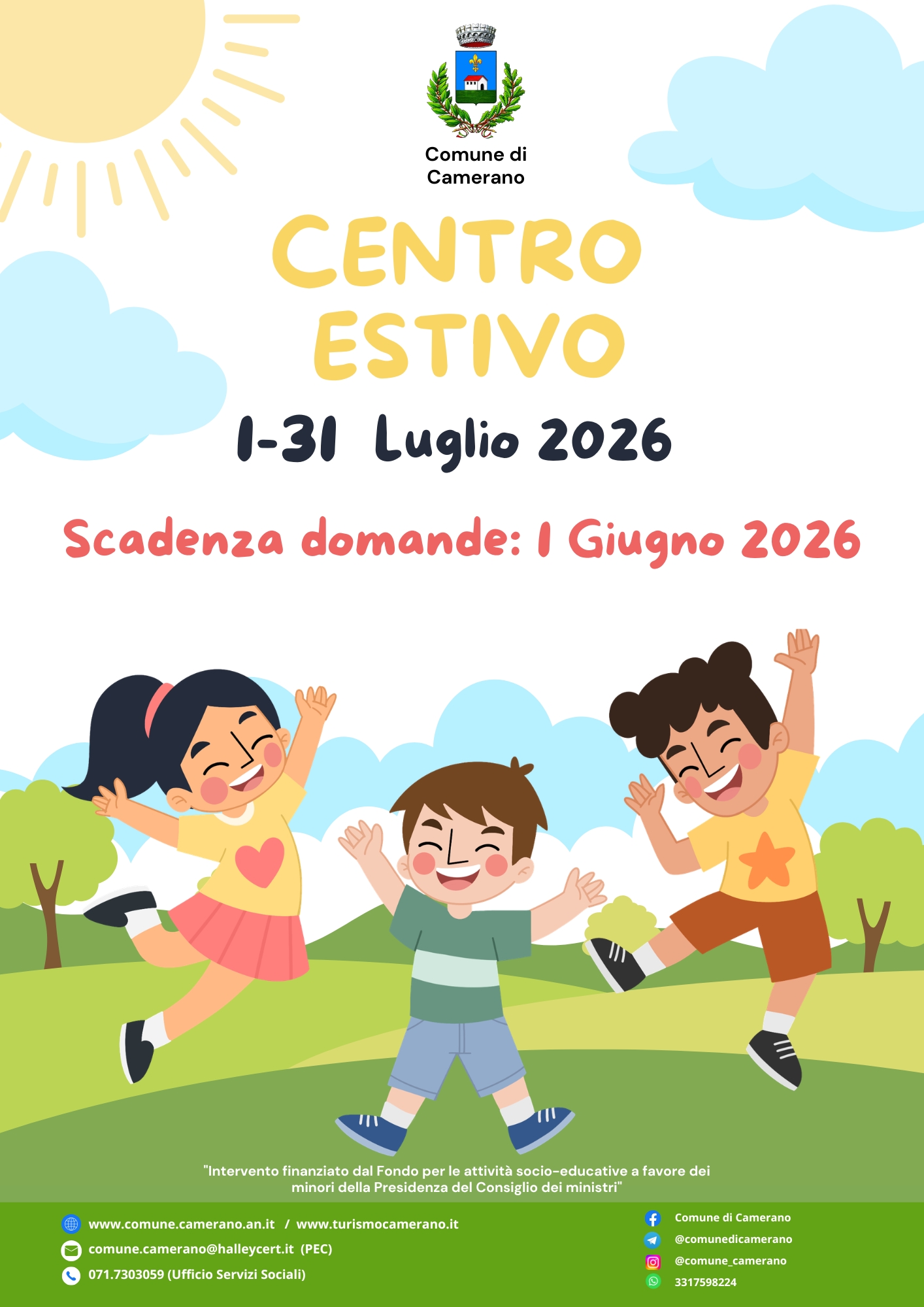 LOCANDINA CENTRO ESTIVO 2026 - Corretta